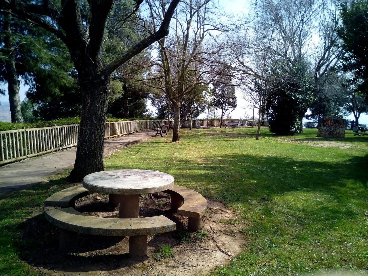 Concrete Picnic Table Addressing Stains